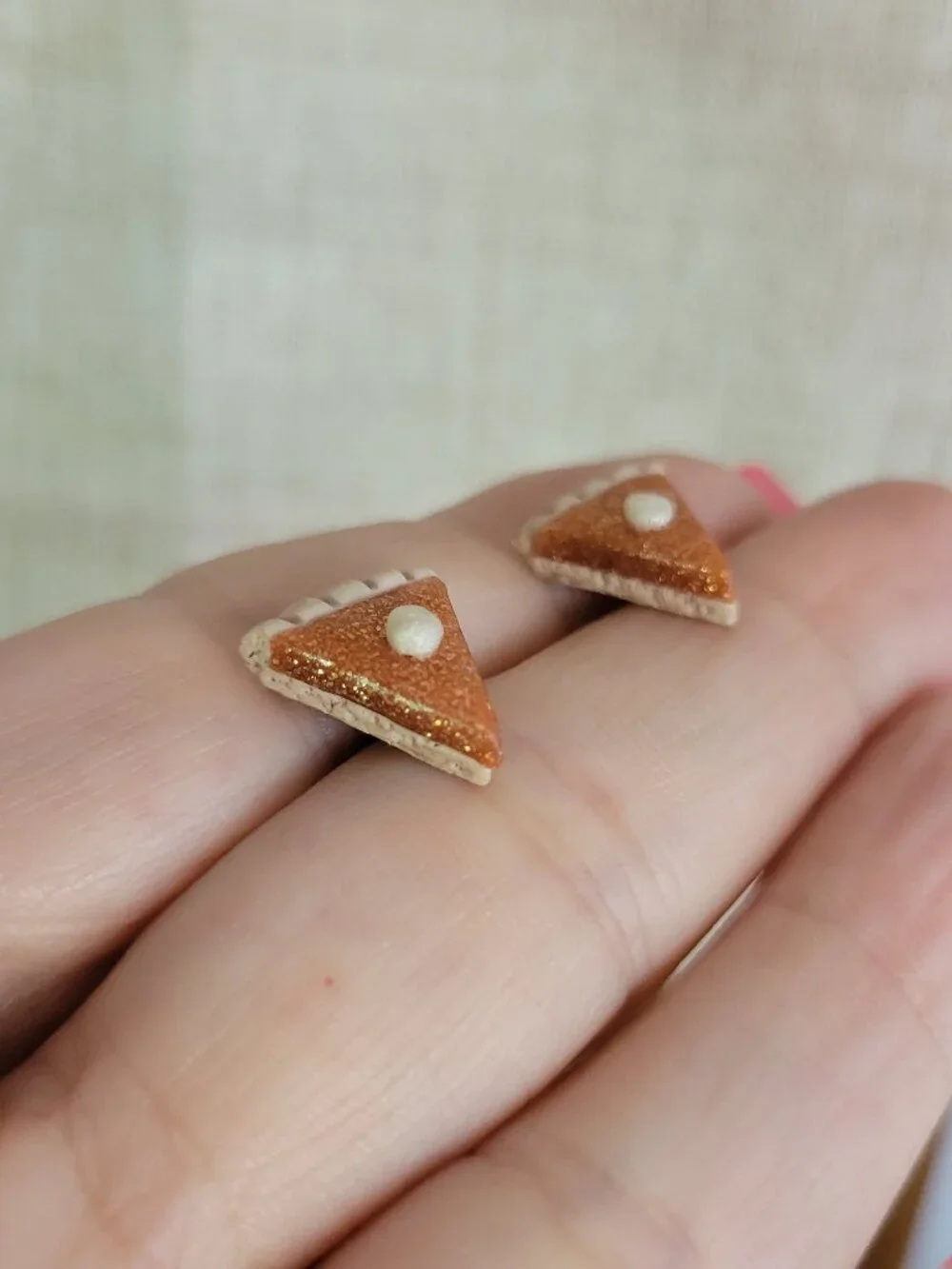 Pumpkin Pie Stud Earrings